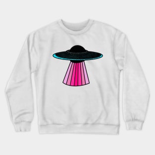 Preppy Glitter Spaceship Crewneck Sweatshirt